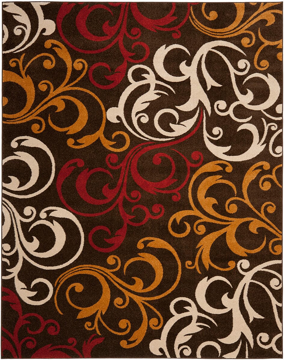 Safavieh Newbury Nwb8703-2520 Brown / Gold Geometric Area Rug