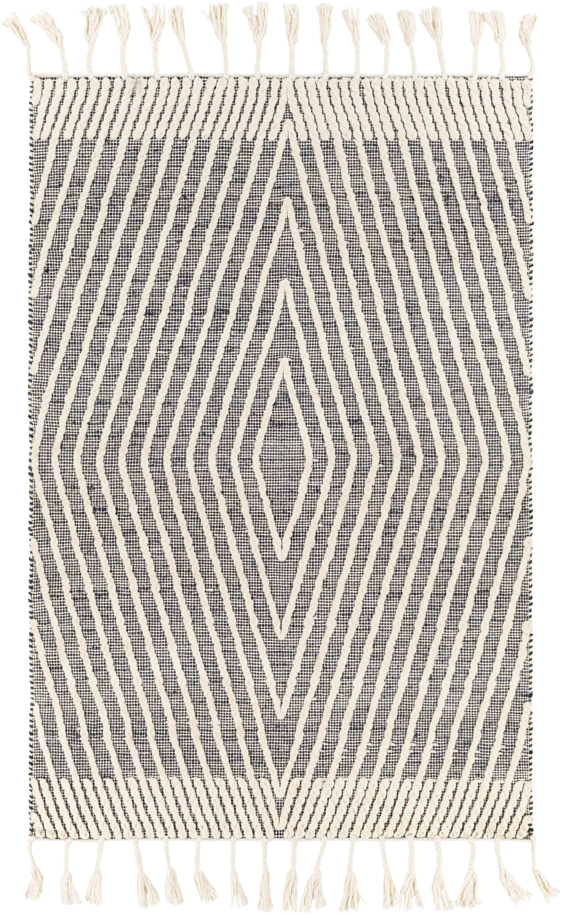 Surya Norwood Nwd-2300 Charcoal, Ink, Cream Area Rug