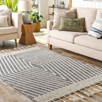 Surya Norwood Nwd-2300 Charcoal, Ink, Cream Area Rug