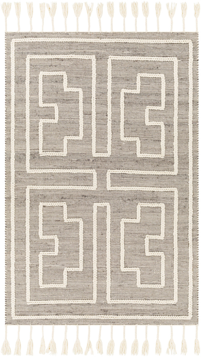 Surya Norwood Nwd-2302 Medium Gray, Cream Rugs.