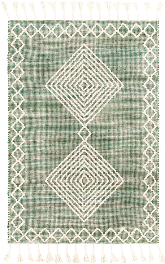 Surya Norwood Nwd-2305 Dark Green, Cream Area Rug