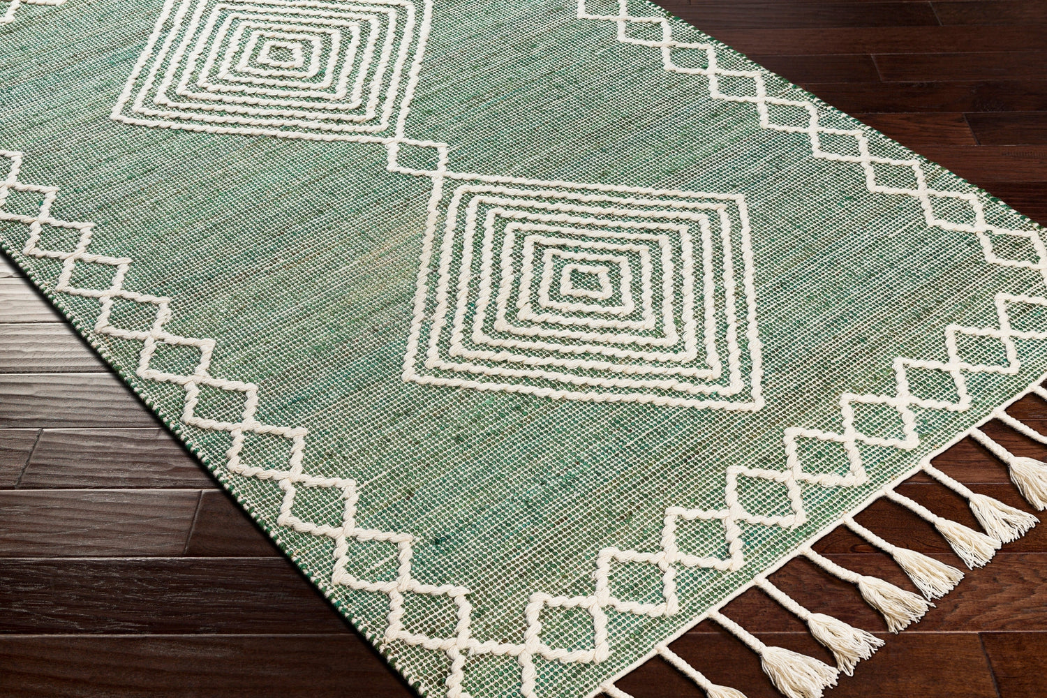 Surya Norwood Nwd-2305 Dark Green, Cream Rugs.