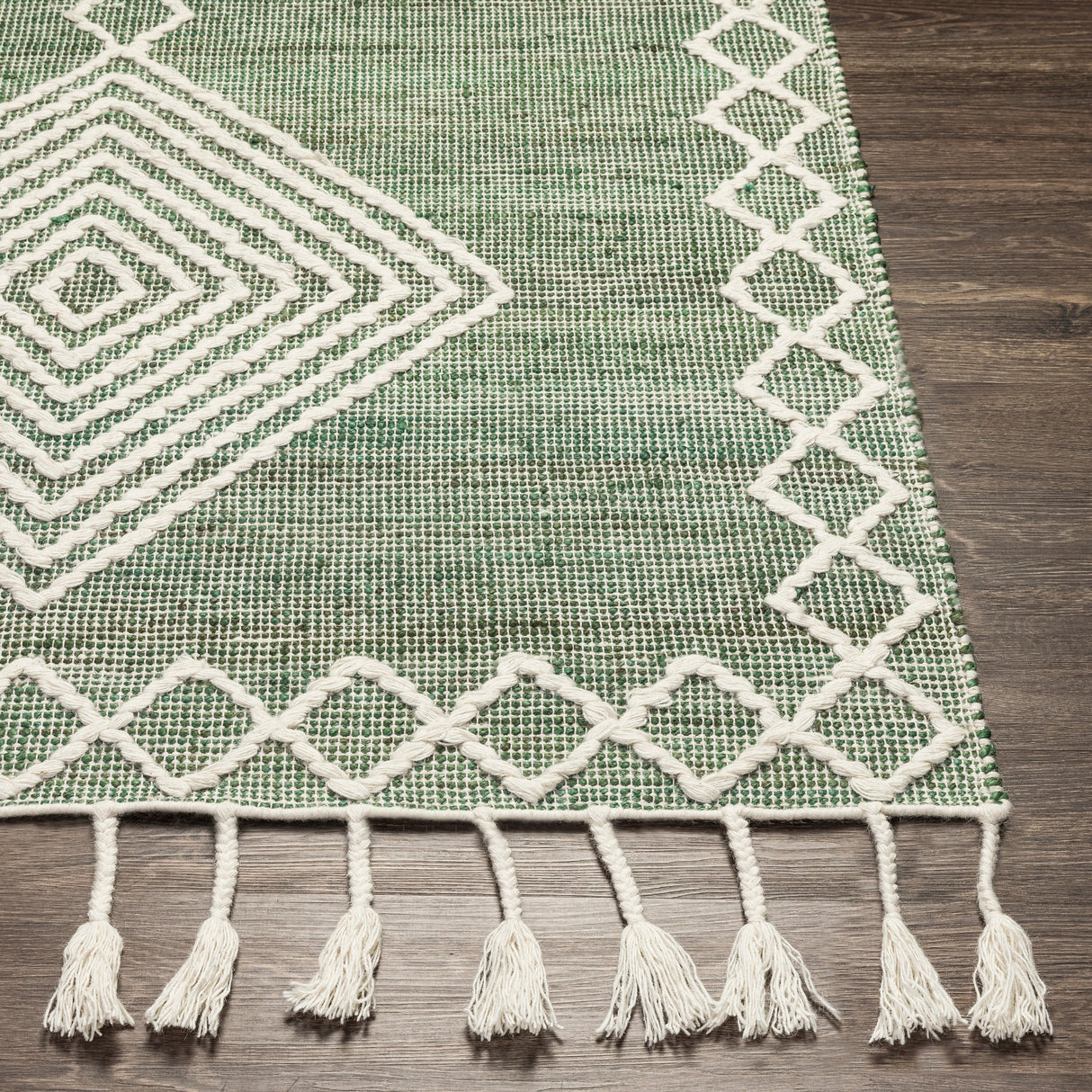 Surya Norwood Nwd-2305 Dark Green, Cream Rugs.