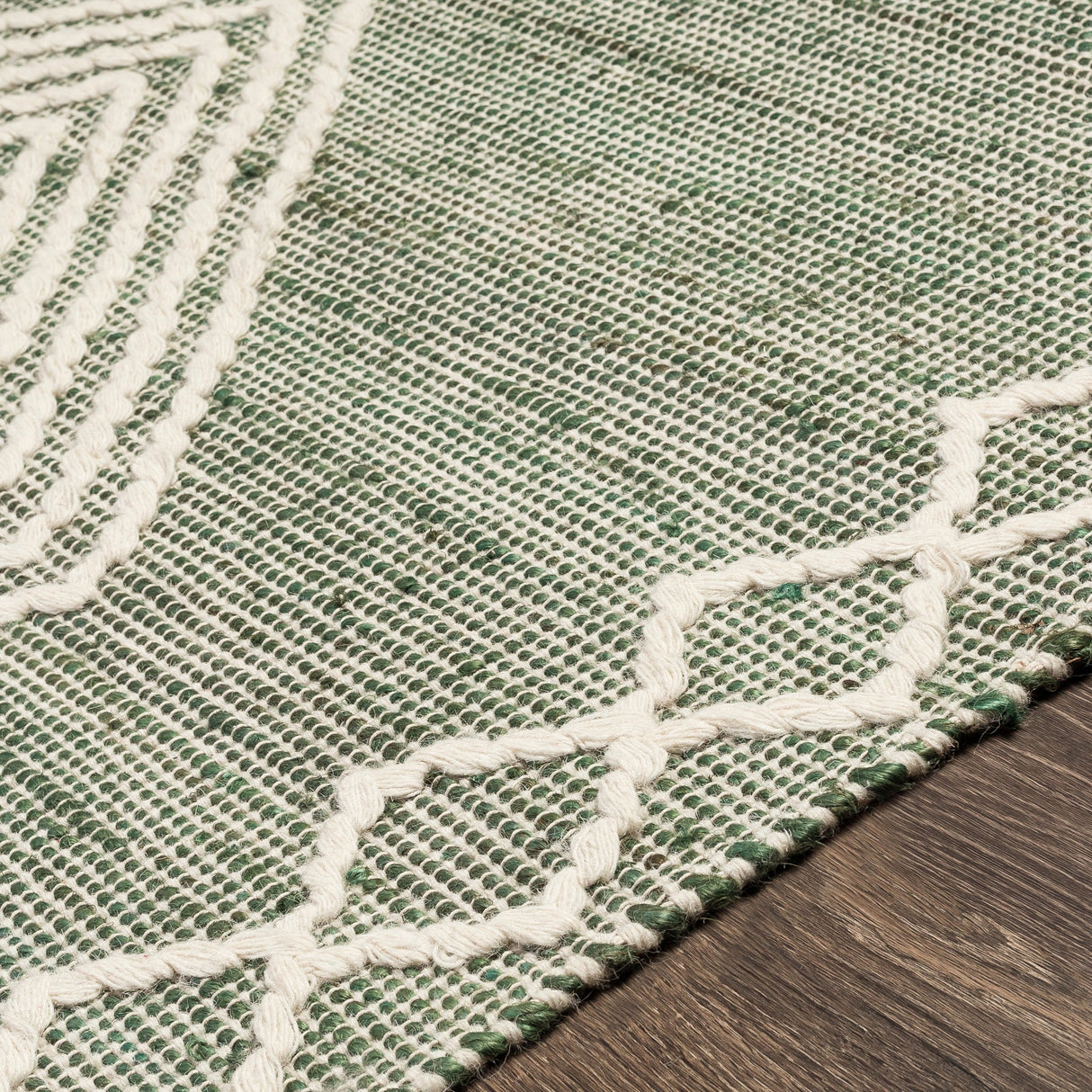 Surya Norwood Nwd-2305 Dark Green, Cream Rugs.