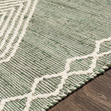 Surya Norwood Nwd-2305 Dark Green, Cream Rugs.