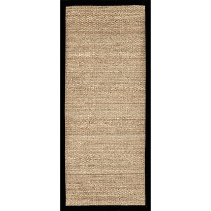 Nuloom Elijah Farmhouse Seagrass Nel1573B Black Area Rug