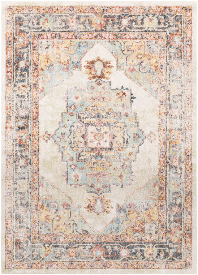 Surya New Mexico Nwm-2300 Denim, Khaki, Butter, Burnt Orange Rugs.