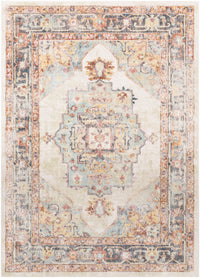 Surya New Mexico Nwm-2300 Denim, Khaki, Butter, Burnt Orange Area Rug