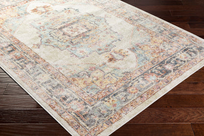 Surya New Mexico Nwm-2300 Denim, Khaki, Butter, Burnt Orange Area Rug