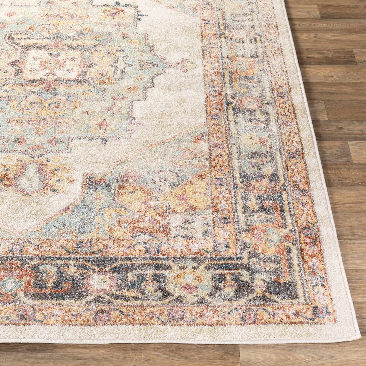Surya New Mexico Nwm-2300 Denim, Khaki, Butter, Burnt Orange Rugs.