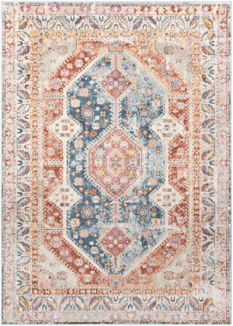 Surya New Mexico Nwm-2308 Burnt Orange, Rose, Denim, Bright Purple Rugs.