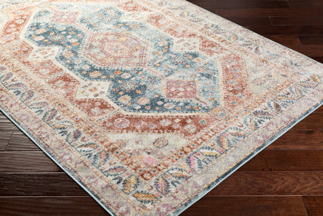 Surya New Mexico Nwm-2308 Burnt Orange, Rose, Denim, Bright Purple Rugs.
