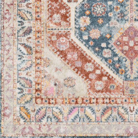 Surya New Mexico Nwm-2308 Burnt Orange, Rose, Denim, Bright Purple Rugs.