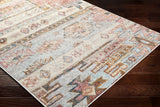 Surya New Mexico Nwm-2311 Light Gray, Burnt Orange, Bright Orange, Denim Rugs.
