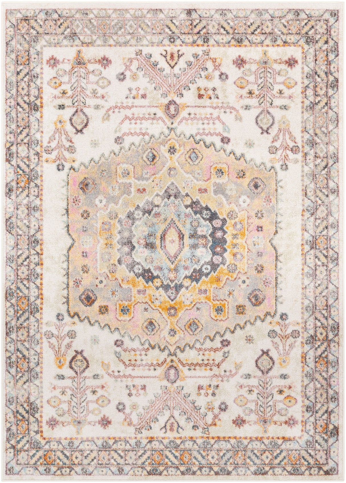 Surya New Mexico Nwm-2312 Bright Orange, Burnt Orange, Bright Purple, Khaki Rugs.
