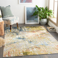 Surya New Mexico Nwm-2334 Denim, Grass Green, Navy, Charcoal Area Rug