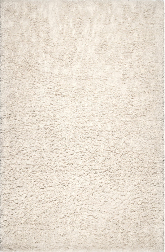 Nuloom Nida Plush Nni2747B Solid Ivory Area Rug