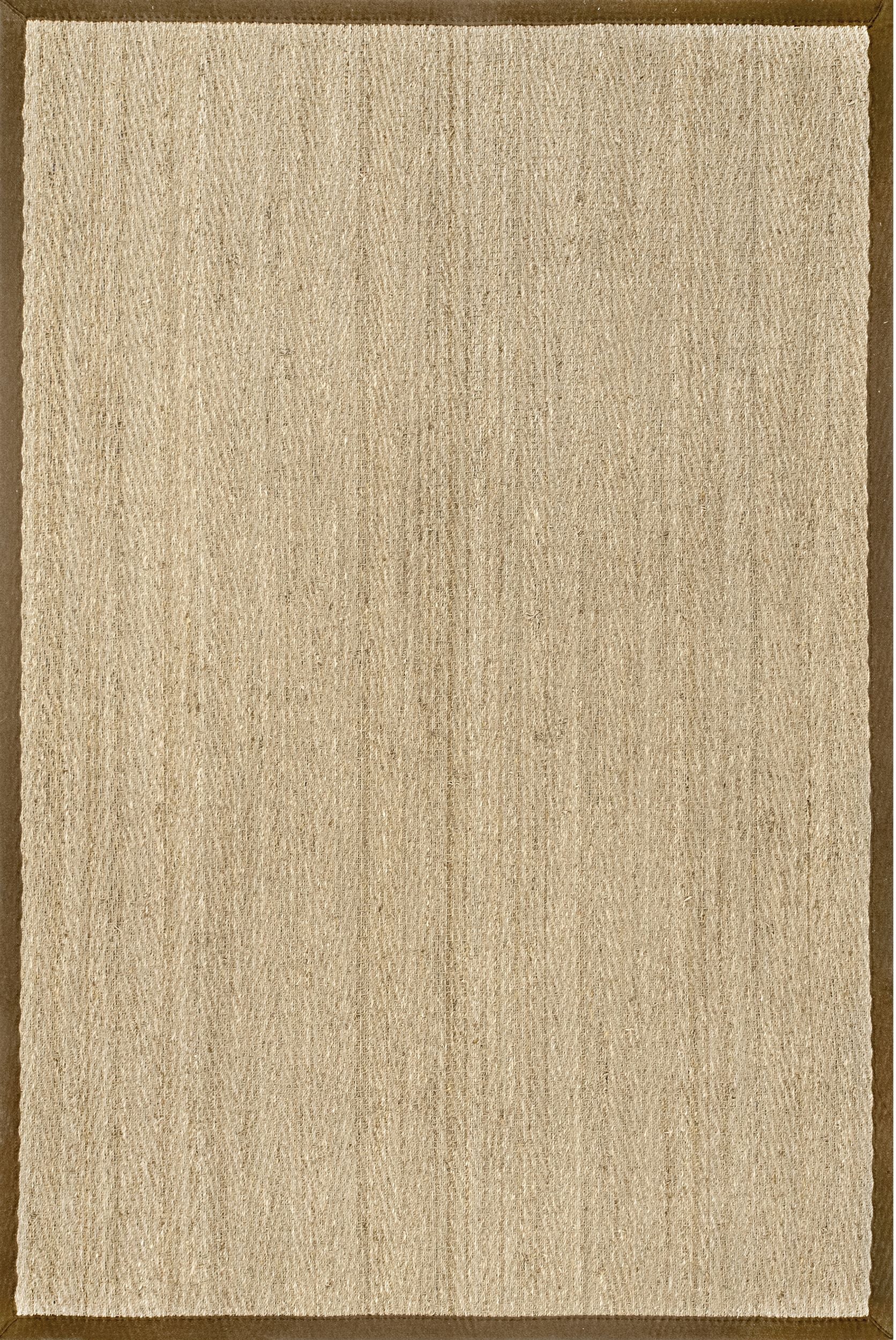 Nuloom Larnaca Seagrass Herringbone Nla2030B Brown Area Rug