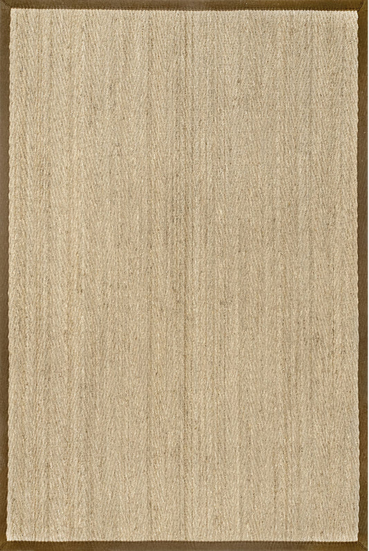 Nuloom Larnaca Seagrass Herringbone Nla2030B Brown Area Rug