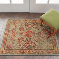 Nourison Somerset St90 Light Green Area Rug