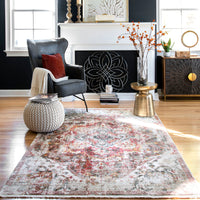 Nuloom Esper Cardinal Snowflake Nes2138A Rust Area Rug