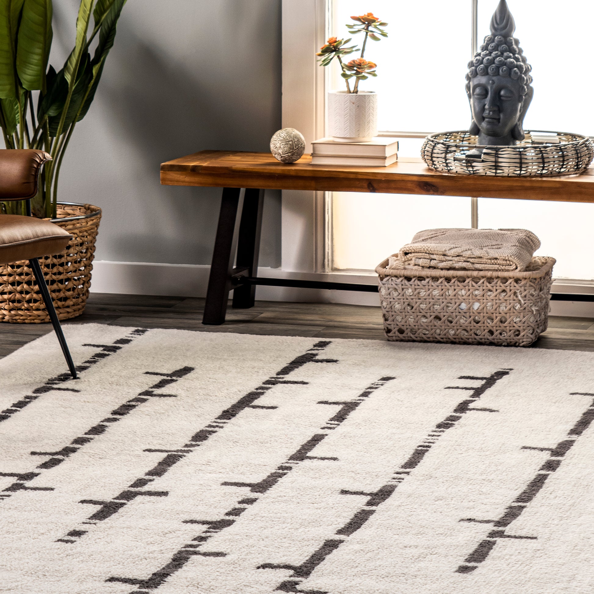 AreaRugs.com Wavaj Nwa1296A Ivory Area Rug