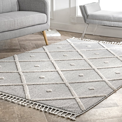 Nuloom Diamond Deyton Ndi2326A Gray Area Rug