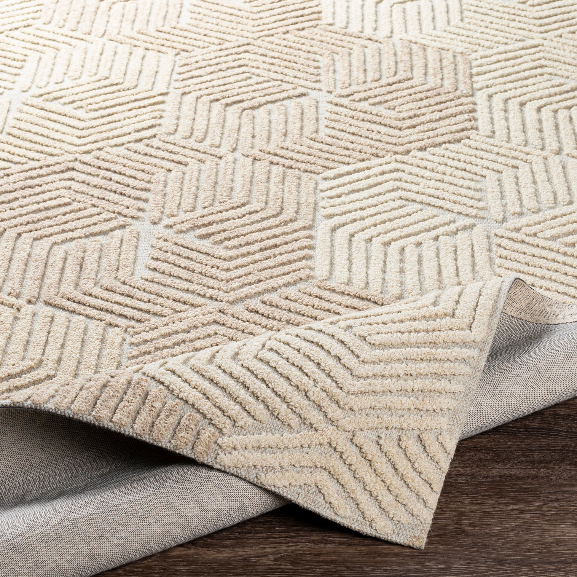 Surya Oakland Oaa-1002 Cream, Khaki Area Rug