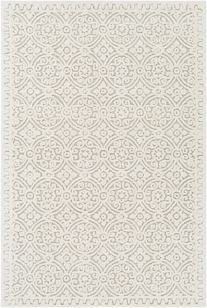 Surya Oakland Oaa-1008 Cream, Khaki, Silver Gray Area Rug