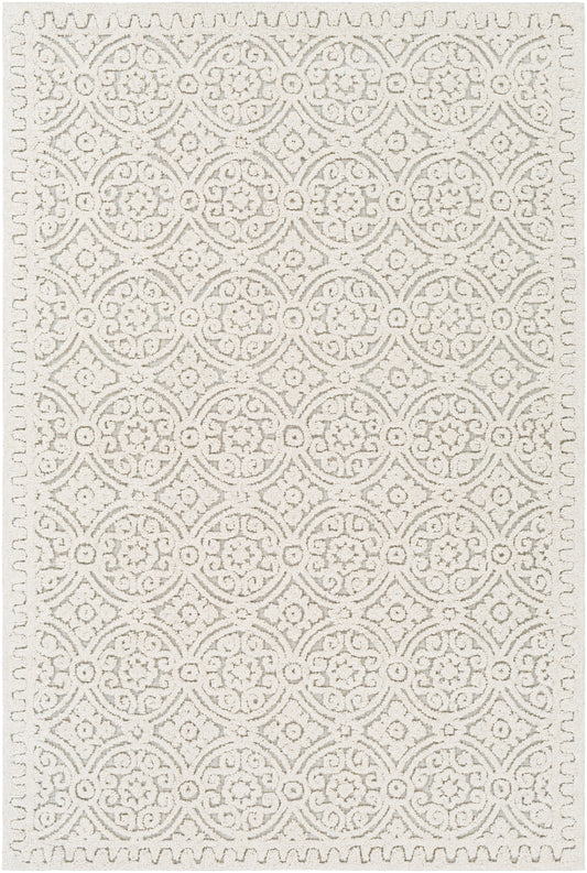 Surya Oakland Oaa-1008 Cream, Khaki, Silver Gray Area Rug