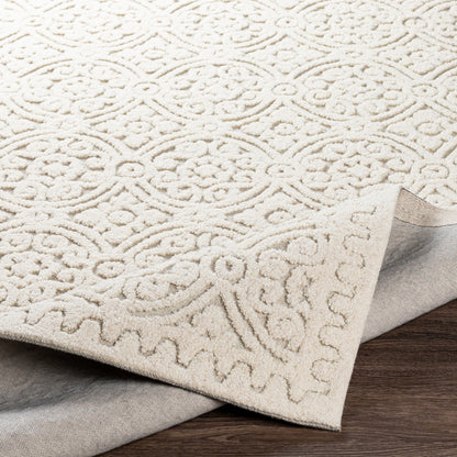 Surya Oakland Oaa-1008 Cream, Khaki, Silver Gray Area Rug