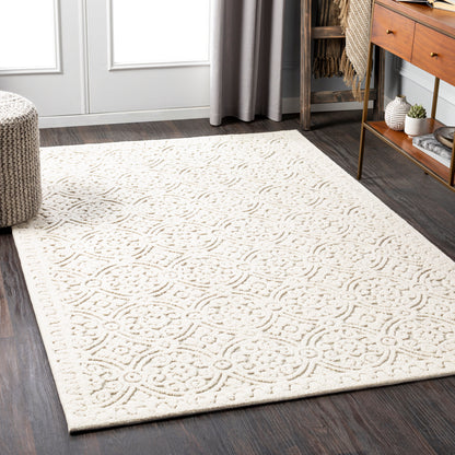 Surya Oakland Oaa-1008 Cream, Khaki, Silver Gray Area Rug