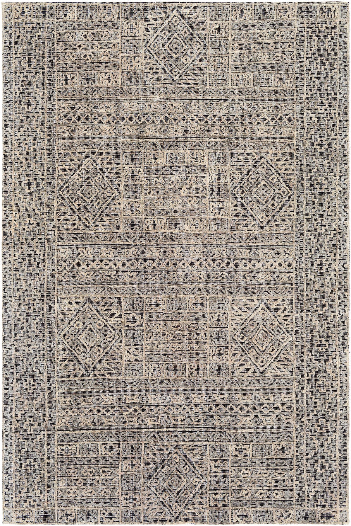 Surya Oakland Oaa-1009 Black, Medium Gray, Khaki Rugs.