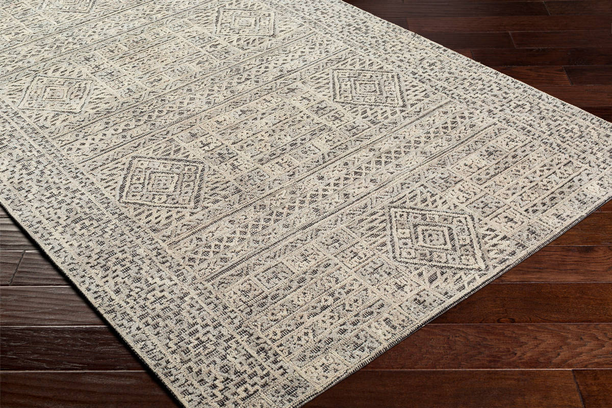 Surya Oakland Oaa-1009 Black, Medium Gray, Khaki Rugs.