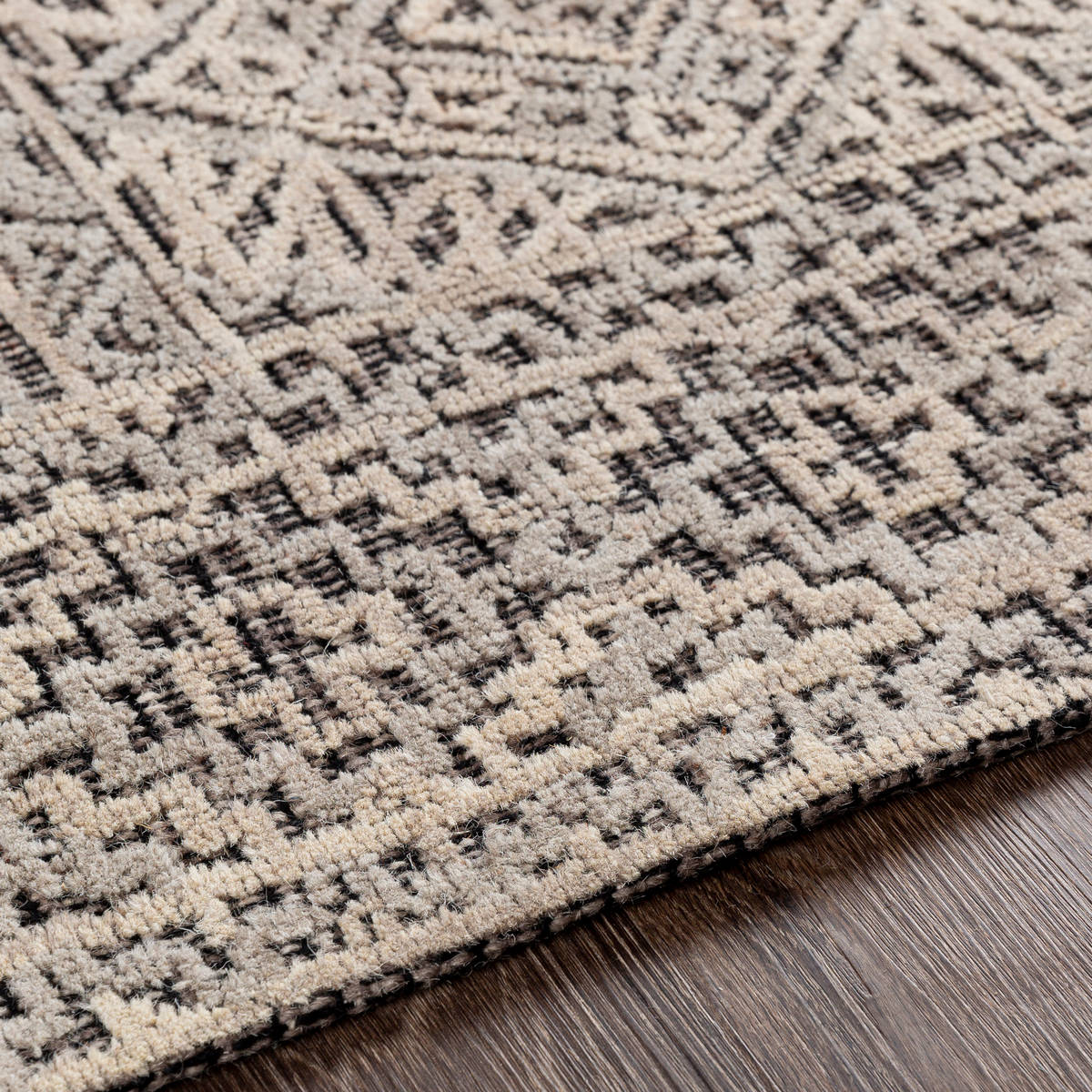Surya Oakland Oaa-1009 Black, Medium Gray, Khaki Rugs.