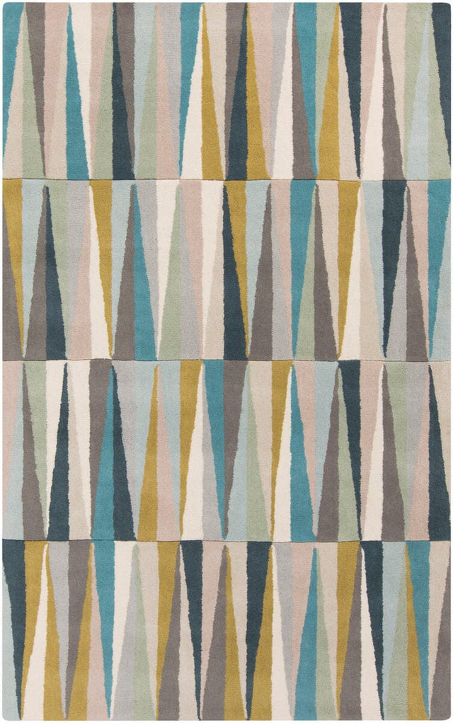 Surya Oasis Oas-1095 Light Gray / Aqua / Beige / Moss Rugs.