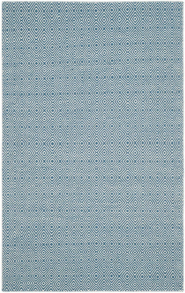 Safavieh Oasis Oas525B Blue / Ivory Solid Color Area Rug