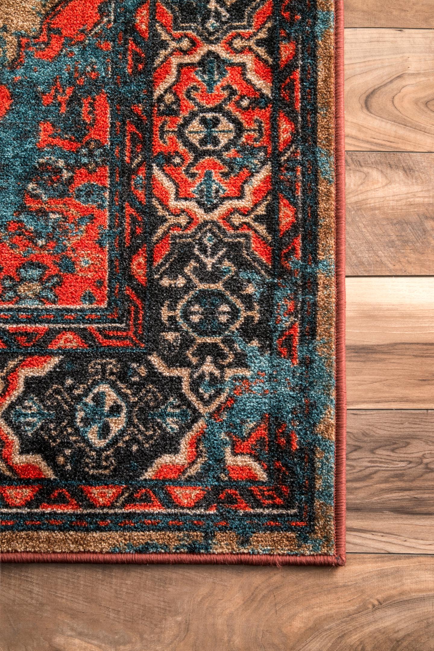 Nuloom Distressed Tribal Lavonna Ndi2503C Multi Area Rug