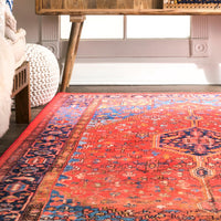 Nuloom Vintage Silvia Nvi2523A Orange Area Rug