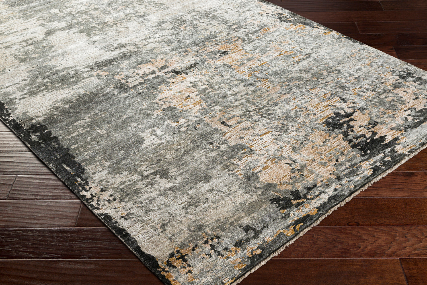 Surya Ocean Oce-2300 Taupe, Light Gray, Charcoal, Camel Rugs.