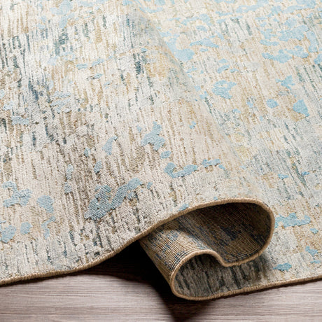 Surya Ocean Oce-2301 Denim, Pale Blue, Taupe, Light Gray Rugs.