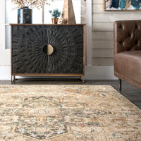 Nuloom Tabetha Tribal Nta3194D Tan Area Rug