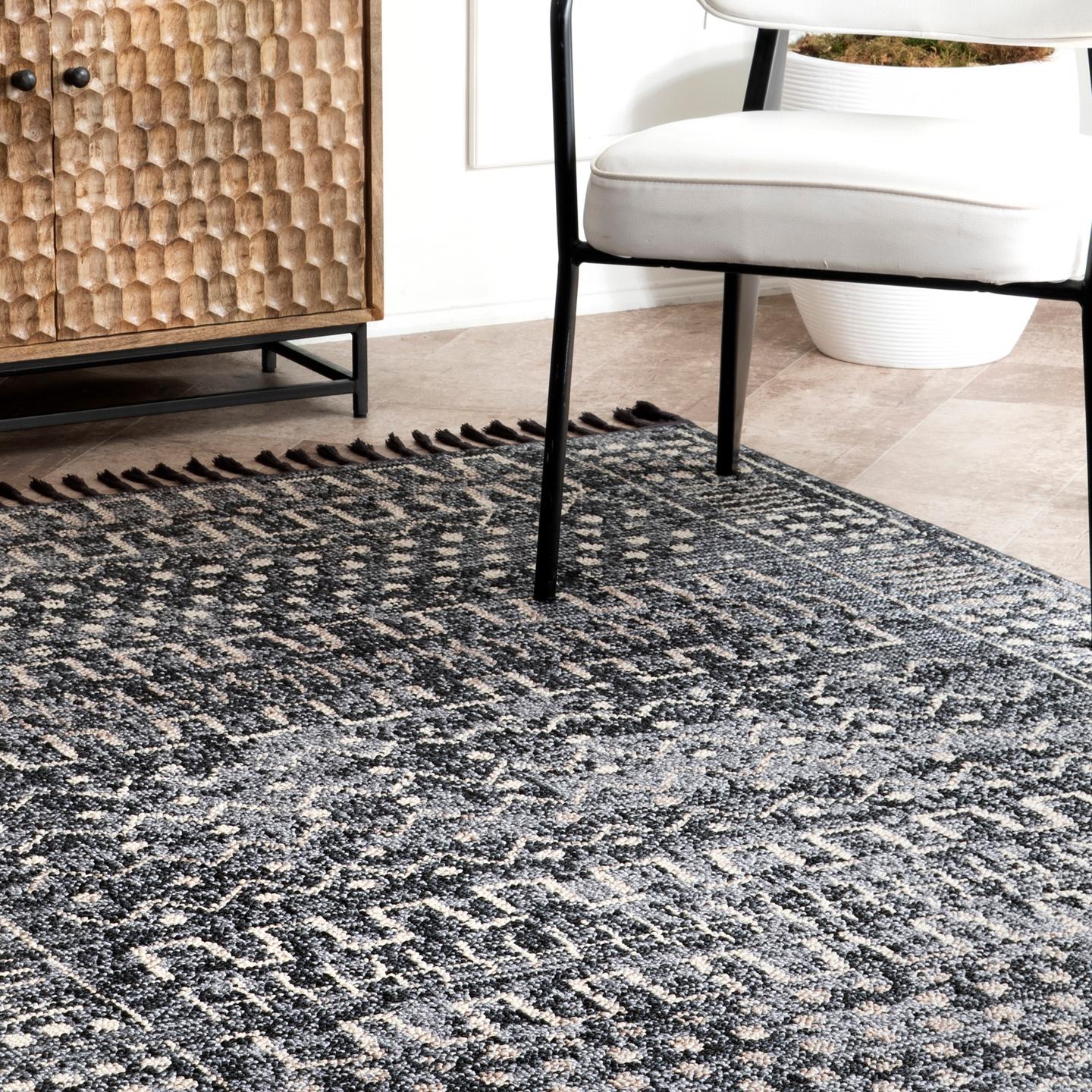 Nuloom Tulia Ethnic Ntu3390A Gray Area Rug