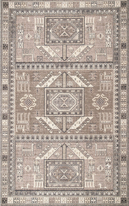 Nuloom Aztec Sahiry Naz2834A Beige Area Rug