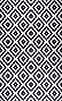 AreaRugs.com Wavaj Nwa1196A Black Area Rug