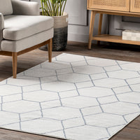 Nuloom Veronica Honeycomb Nve2454B Blue Area Rug