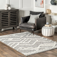 Nuloom Jannette Modern Textured Nja1703A Gray Area Rug