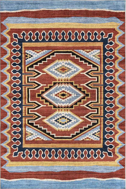 AreaRugs.com Wavaj Nwa1215A Rust Area Rug