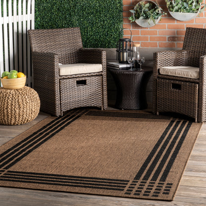 Nuloom Gigi Border Ngi2875A Brown Area Rug