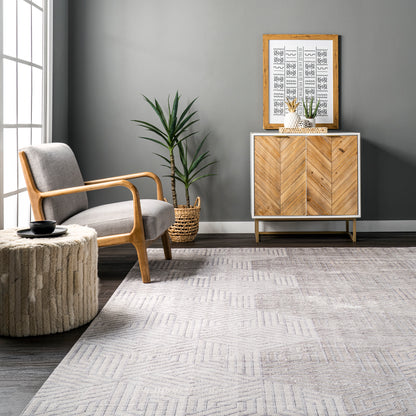 AreaRugs.com Wavaj Nwa1031A Beige Area Rug